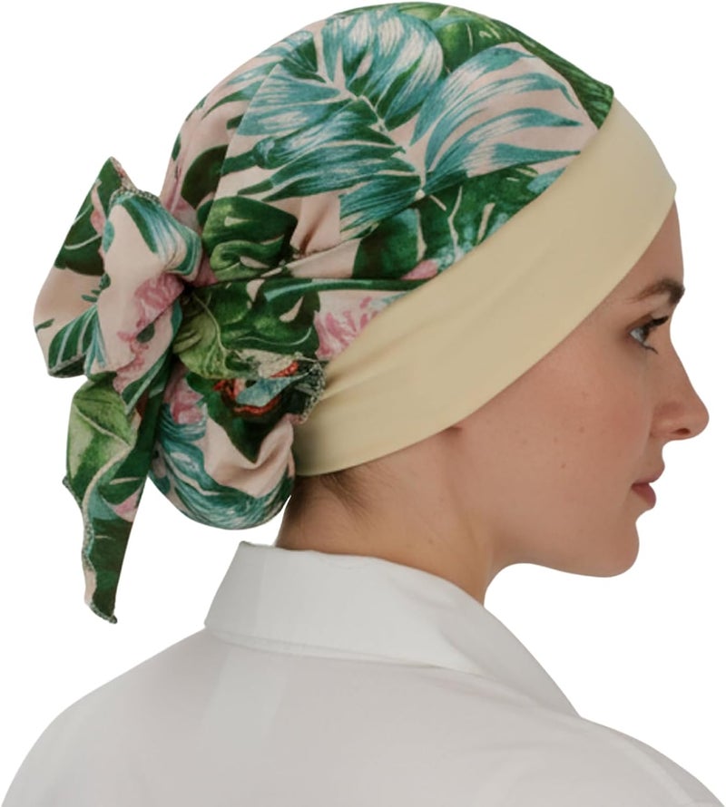 FADACHY Chemo Headwear for Women,Chemo Caps Lightweight for Summer with Head Scarf,Silky Soft Hair Turbans Fashion - Image 3